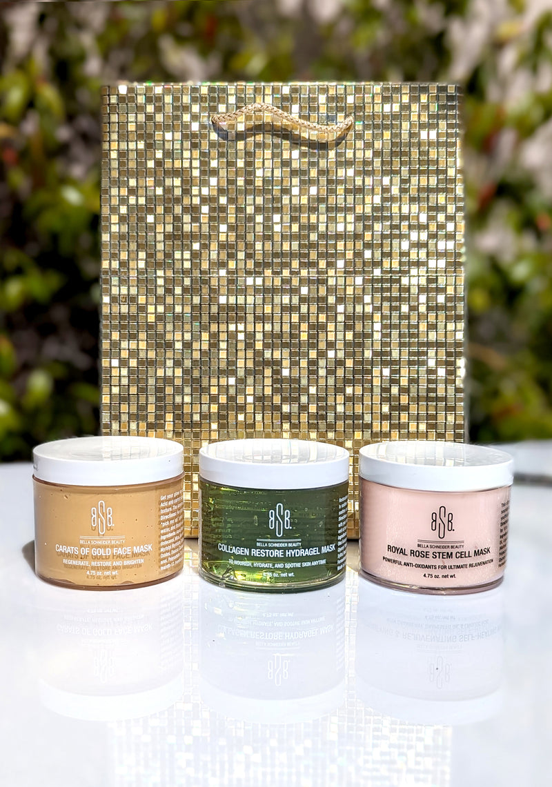 LUXURIOUS FACE MASK TRIO WITH GIFT BAG