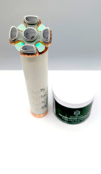 FIT FACE EMS, RF & LED Device + Collagen Hydragel + Brush Set